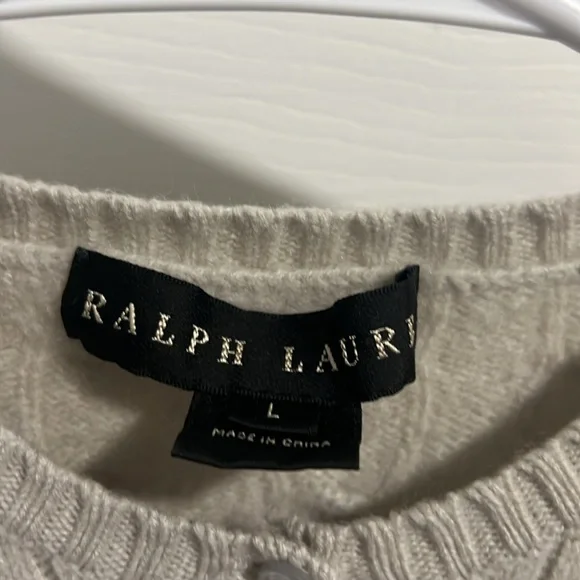 Ralph Lauren cashmere knit cardigan, size L